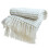 White Soft Blanket 127 x 170 cm Neutral Color for Bed or Sofa – Rectangular Throw Blanket 1