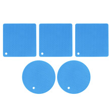 Maniques souples et antidérapantes, tapis de cuisine multifonctionnels pour plats chauds, dessous de plat en silicone résistant à la chaleur pour