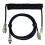 Gaming Keyboard Cable – Retractable Coiled PE Connector, Black 5