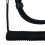 Gaming Keyboard Cable – Retractable Coiled PE Connector, Black 12