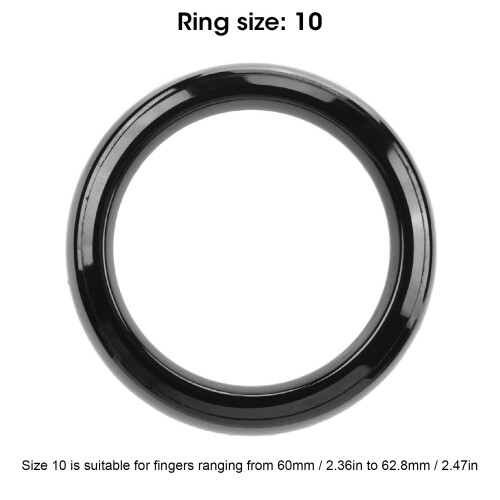 Anello smart in ceramica waterproof NFC per iPhone e Android, uomo e donna, misura 10 1