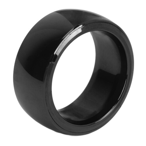 Anello smart in ceramica waterproof NFC per iPhone e Android, uomo e donna, misura 10 2