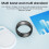 Anello smart in ceramica waterproof NFC per iPhone e Android, uomo e donna, misura 10 15