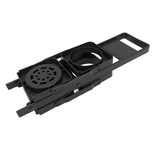 2 Pack Foldable Beer Caddy Holder, Plastic, Black, Lightweight 2