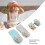 4pcs Baby Rattle Socks, Plush Octopus Soft, Adjustable, 17cm 6