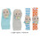 4pcs Baby Rattle Socks, Plush Octopus Soft, Adjustable, 17cm 12
