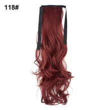 20 Inch Curly Ponytail Extension Clip In Hairpiece with Secure Wrap Heat Resistant Synthetic Fiber 118#