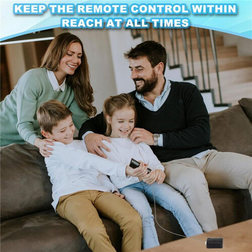 5 Ft Retractable Remote Control Tether, 4 Pack Security Cable Lanyard Lock with Double Sided Adhesive & Screw 2