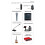 6X Nuovo Microfono Wireless Trasmettitore e Ricevitore XLR Wireless UHF per Microfoni Dinamici Mixer Audio Sistemi PA 7