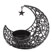 Suport pentru lumânări cu model gol, cu lună metalică, decorațiuni centrale pentru petreceri festive, nuntă