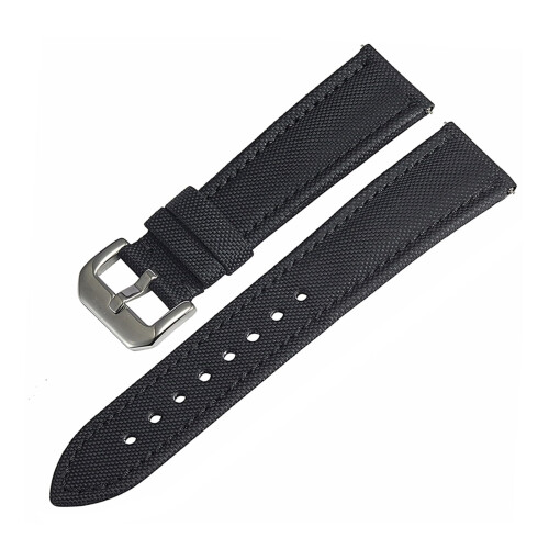 23mm Black Nylon Watch Strap for Men, Waterproof Replacement Band with Easy Installation Tools 2