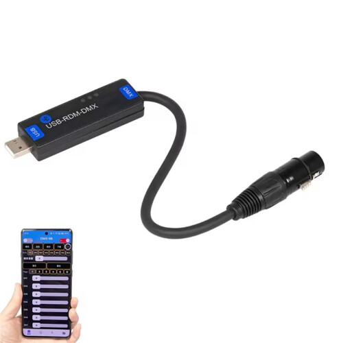 2X USB-RMD-DMX Mobile App DMX Dialer Stage Light Wireless  DMX512 Controller Only Supports Android Devices 2