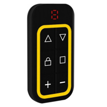 2X Télécommande de Porte de Garage Multifréquence 8 Canaux 270-868 MHz RF Copie Télécommande Identification Automatique de la Fréquence Jaune