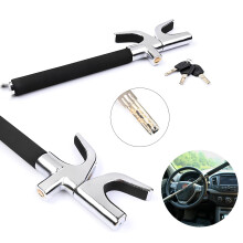 Heavy Duty Car Steering Wheel Lock Anti Theft Security Lock Universal Adjustable Wheel Clamp with 3 Keys for Cars Vans SUVs
