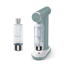 Smeg Soda Maker with Additional Reusable Bottle, Non-Slip Feet, 1 Litre Capacity, Emerald Green, EEJB345