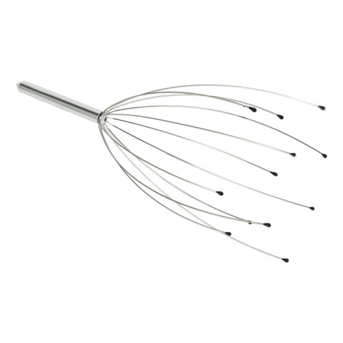 6X Silver  Scalp Neck Stress Relax Massager 2