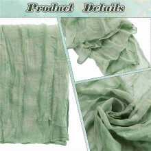 Gaze Cheesecloth Guardanapos Enrugados Guardanapos de Jantar Guardanapos de Mesa Decorativos Guardanapos de Pano (Verde, 36 Pacotes)