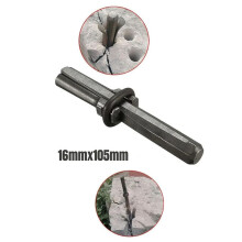 3X Stone Splitting Tool Stone Splitter Metal Plug Wedges Concrete Rock Splitters 16x105mm Stone Chopper Chisels