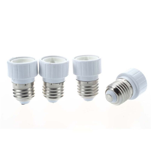 12x E27 to GU10 LED Light Socket Adapter Socket Adapter Lamp Bulb Converter White 1