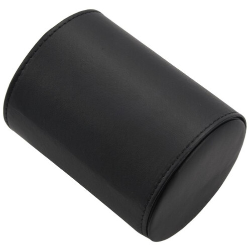 4X Black Necktie Neck Tie Storage Case Travel Gift Box Cylinder Shape 1
