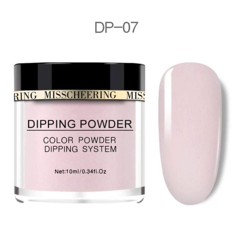 Pink Dip Nail Dipping Powder Glitter 10Ml For Natural And Acrylic Nails Smooth Fine Coverage