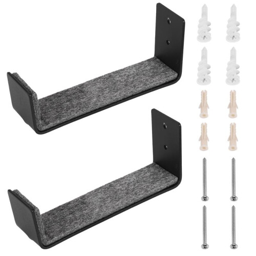 2Pair Hot Surfboard  Mount Rack,Kayak Boat Wall Rack Black 2
