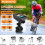 2X Câmera de Ciclismo Multifuncional 4K 60FPS À Prova de Chuva de 2,0 Polegadas com Tela IPS e Conexão WiFi com Lanterna LED Buzina de Bicicleta 1