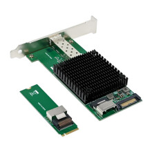 5X M.2 10G Server Network Card M.2 M X520-DA1 10G SFP+ Fiber Optic Industrial Computer Server Network Card JL82599EN