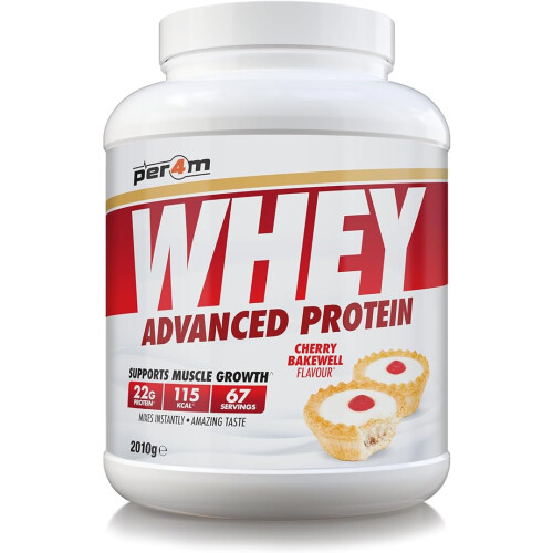 PER4M Whey Protein Powder 2kg Cherry Bakewell