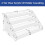 2X 4Tier Clear Acrylic CD Holder Cascading CD Storage Rack,DVD/CD Display Rack & Vinyl Record Storage Stand 4