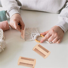 8Pcs Macrame Fringe Comb Brush Macrame Brush for Tassels Macrame Cord Comb for Weaving Cotton Rope Open Knot Comb
