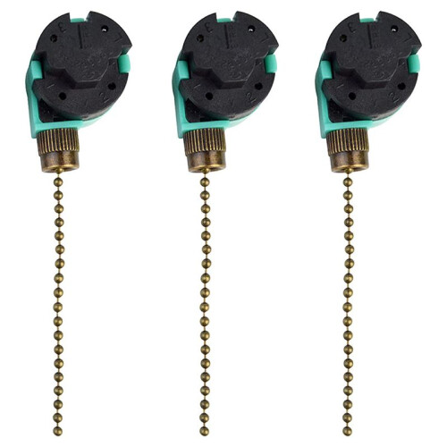 18 Pack Ceiling Fan  3 Speed 4 Wire Zing Ear ZE-268S6 Fan Pull Chain  Replacement Speed Control 2