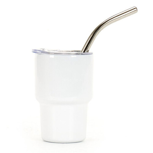 6 Pacotes  Copo Shot com Canudo e Tampa,  Copos Copos, Copos Shot de Parede Dupla, 2Oz(C) 2