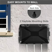 2X Outdoor Electrical Box Large Outdoor Extension Cord Cover Waterproof Connection Box
