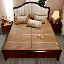 Bamboo Cooling Mattress with Breathable Foldable Design for Summer Sleeping Mat 1.4x1.95m