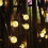 2X 8 Modes Solar Light Bulbs Crystal  5M LED String Lights Fairy Lights Garlands 5