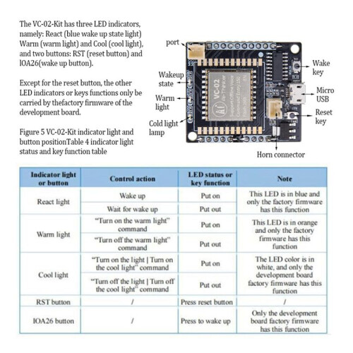 2X AI Voice Recognition Module Kit Intelligent Offline Sound Control Development Board with 2MB Flash for  Home 1