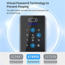 4X TTLock Gezichtsherkenning Toegangscontrole Toetsenbord Standalone Waterdichte Vingerafdruk Toegangscontroller voor Deurslot-B