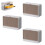 Wall Mounted Soap Holder with Dustproof Self Draining Design and Hooks, No Drill Bathroom Khaki 1