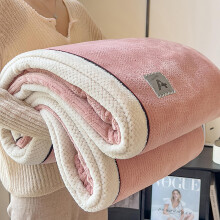 Sherpa Fleece King Size Blanket Soft Warm Plush Throw with Solid Pink Design for Bed