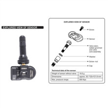20 St TPMS Däcktryckssensor Programmerbar för Autel TS408 TS508 ITS600 433MHz 315MHZ 2 i 1 MX Sensormonitorsystem