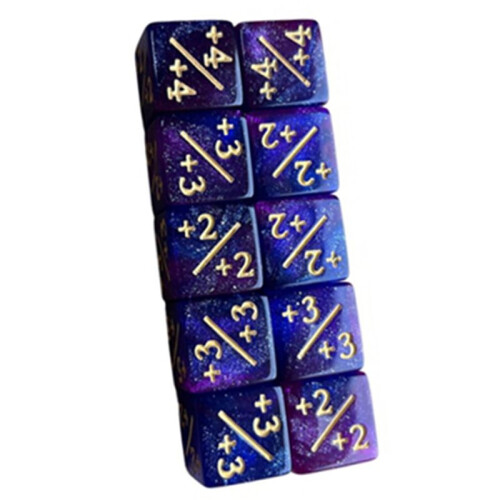 20Pcs Symbol Dice Double Colors Math Counting Teaching Add Subtract Dice Digital Dice Dice Acrylic Teaching Tool-D 1