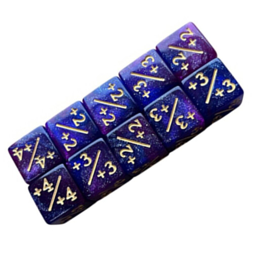 20Pcs Symbol Dice Double Colors Math Counting Teaching Add Subtract Dice Digital Dice Dice Acrylic Teaching Tool-D 2