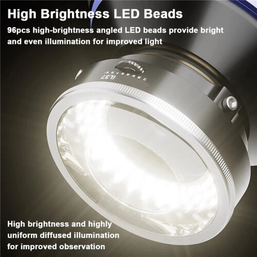 2X IL37 Microscope Polarized LED Ring Light Lamp Anti Illuminators Source Eliminating Reflections 1
