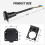 2X 7 Way RV Trailer Light Connector Socket 7 Pin Wire Electrical Trailer Adapter Quick Converter with Mounting Bracket 9