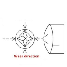 6X Octahedron Tip Diamond Dresser for Grinding Wheel Grinder Stone Tool Dressing Pen Grinding Wheel Sharpener
