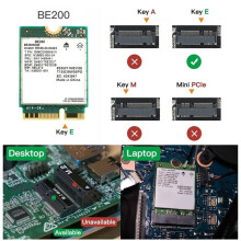 3X WIFI 7 BE200 BE200NGW WiFi Card+Antenna BT 5.4 802.11AX Tri-Band M.2 NGFF Wireless Network Adapter for Win10/11