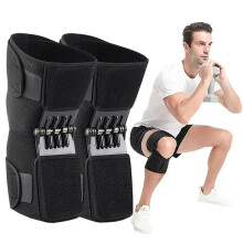 2X Support de Genou Médical Power Lift Genouillère Faible Support Articulaire Stabilisateur à Ressort Gym Sports Soins de Santé Civière de Jambe