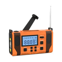 Emergency Weather Radio, 10000MAh Weather Alert Radio Solar Charging, Hand Crank & USB Charged, AM/FM Radio