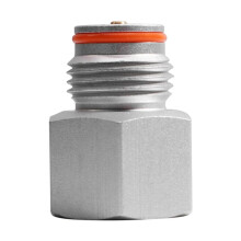 2X Soda CO2 Pressure Regulator Adapter,Female TR21-4 Soda Cylinder to Male G1/2 Co2 Tank